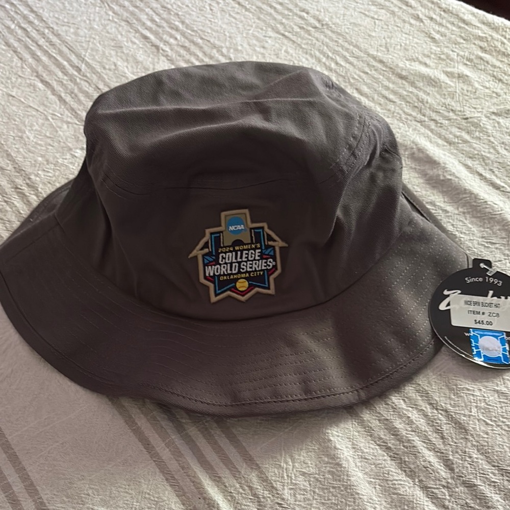 Gray NCAA College World Series Bucket Hat